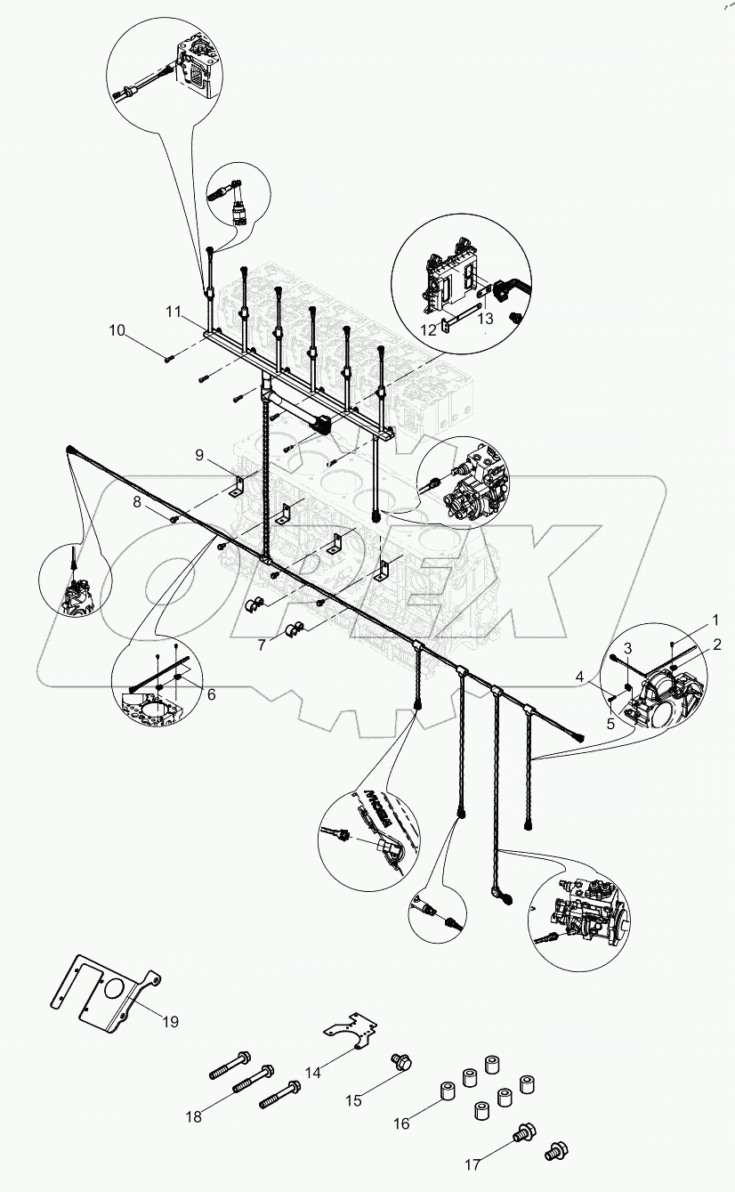  Electronic Control System Harness Group