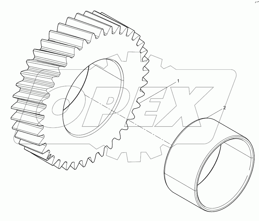 Intermediate gear