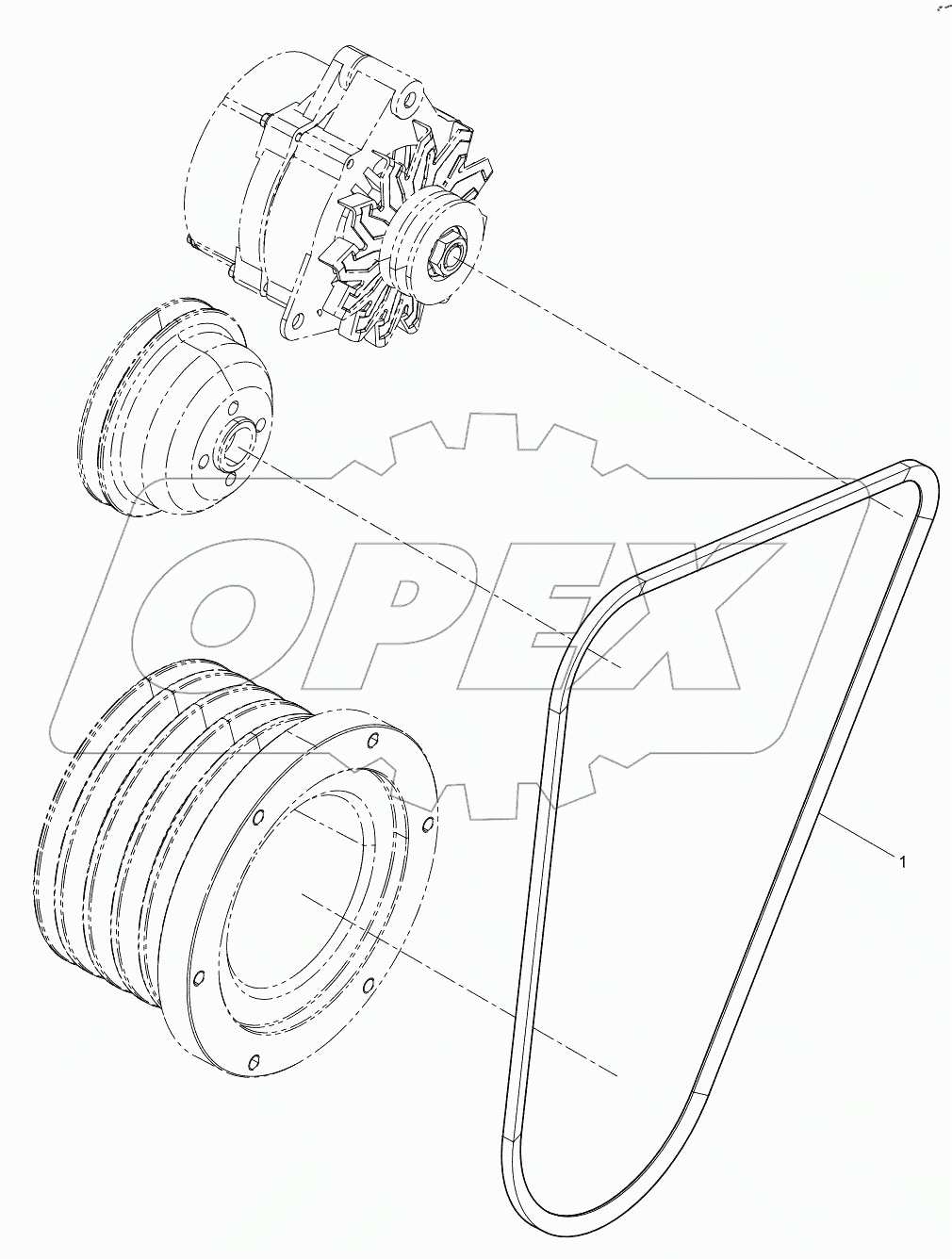  Tensioner And Belt Group