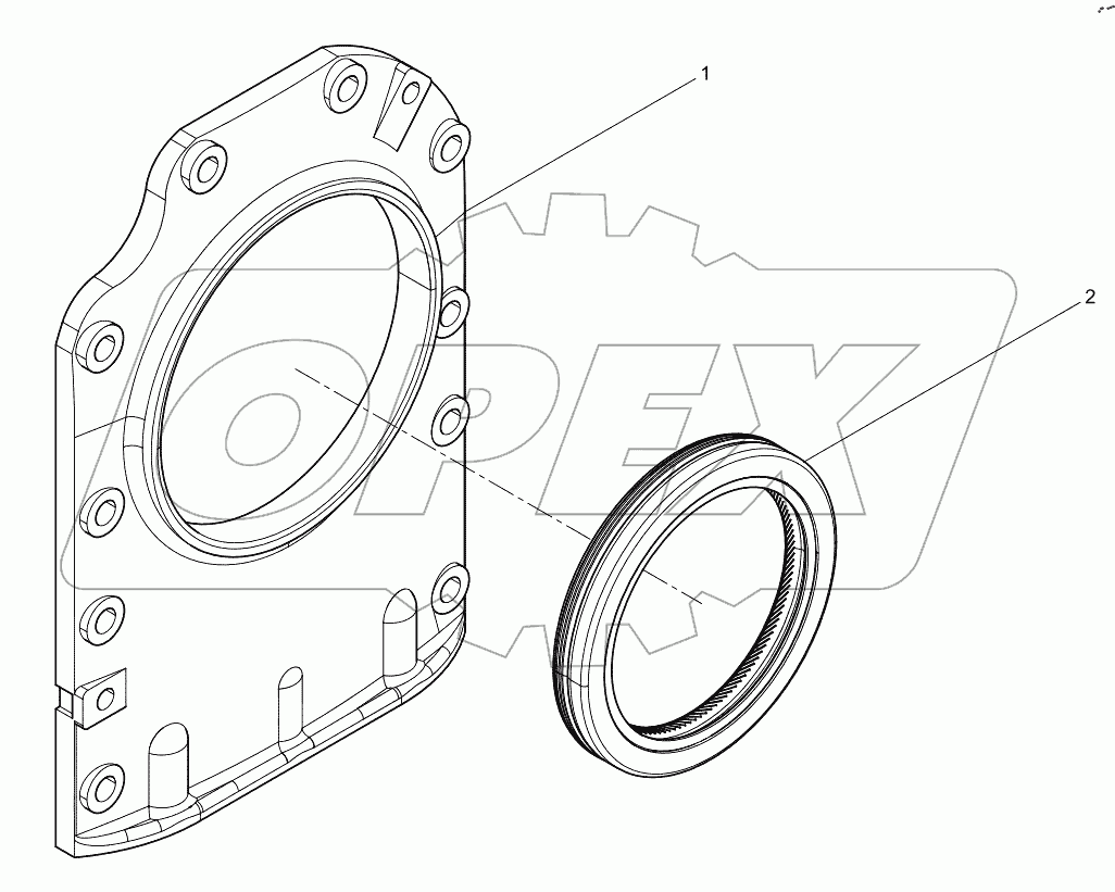  Rear Oil Seal Cover Set
