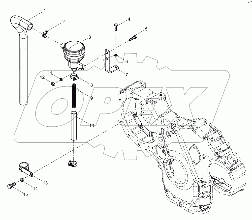  Crankcase ventilation unit set