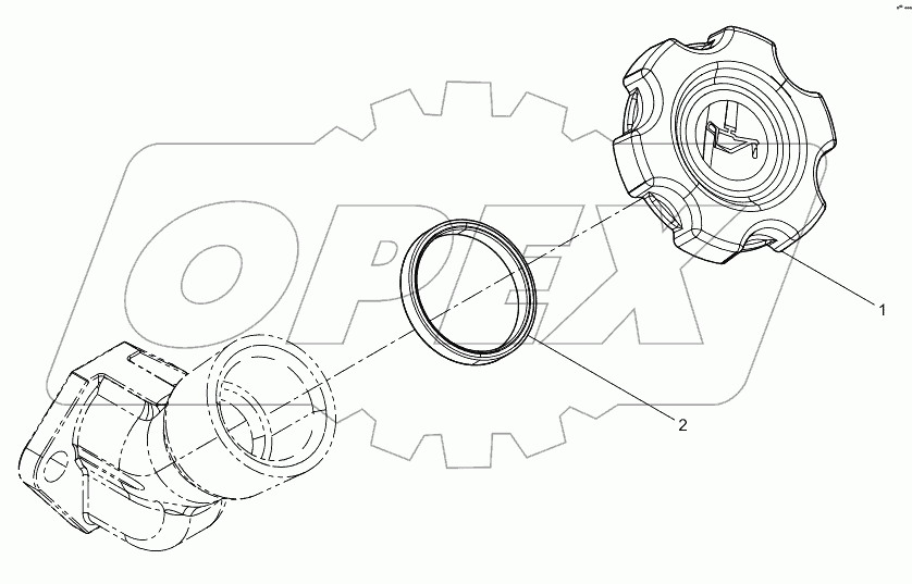  Oil filler cap assembly