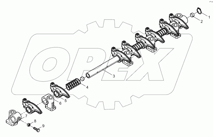  Integrated Rocker Arm Shaft Assembly