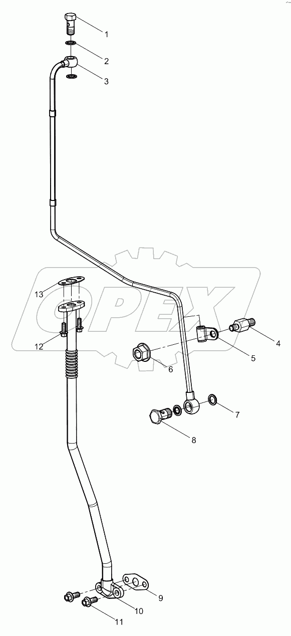  Turbocharger Oil Pipe Group