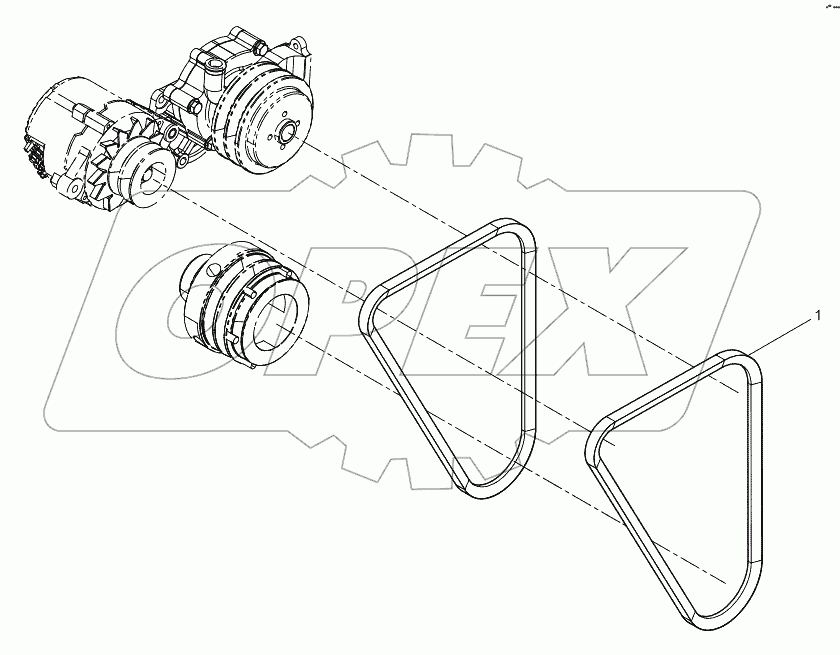  Tensioner And Belt Group