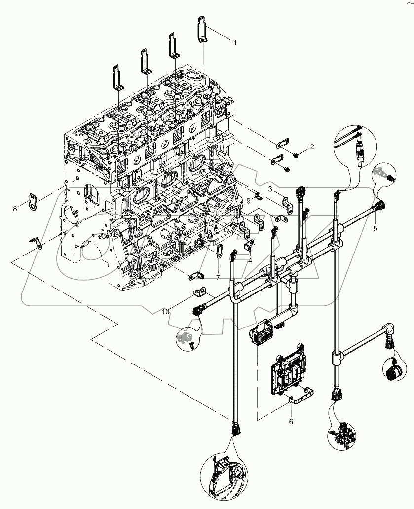  Electronic Control System Harness Group