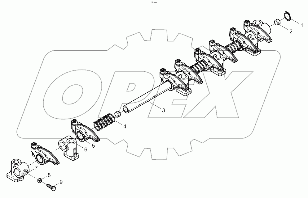  Integrated Rocker Arm Shaft Assembly