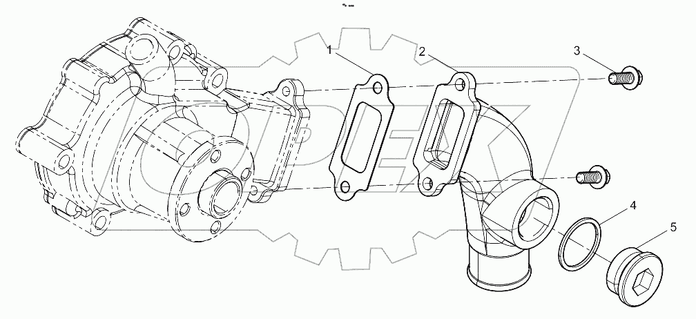  Water Pump Inlet Pipe Group