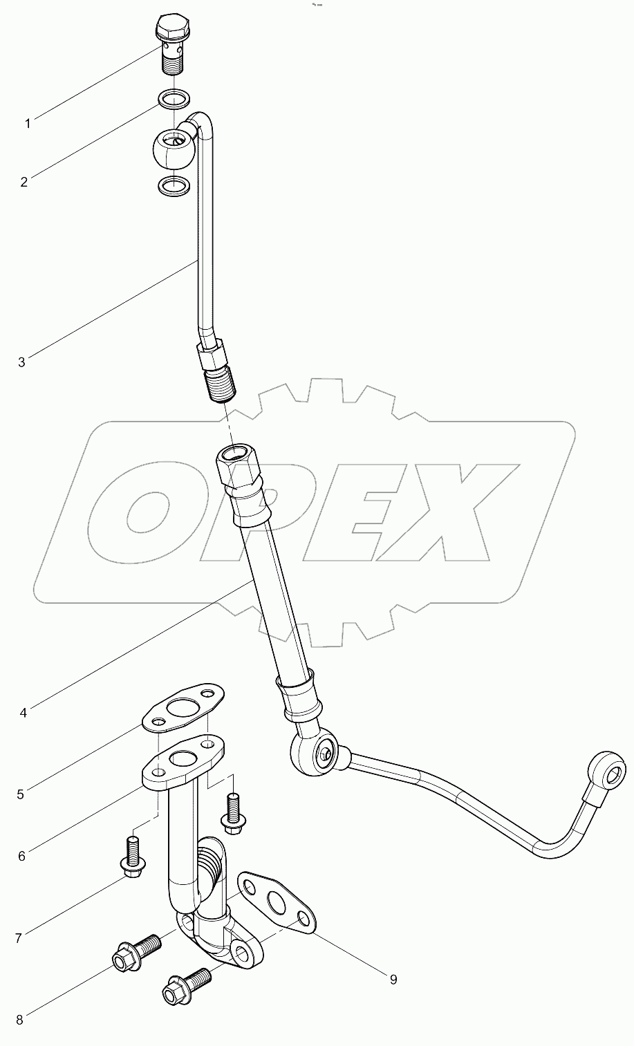 Turbocharger Oil Pipe Group