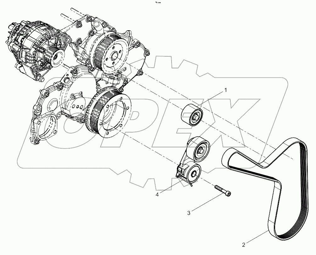  Tensioner And Belt Group