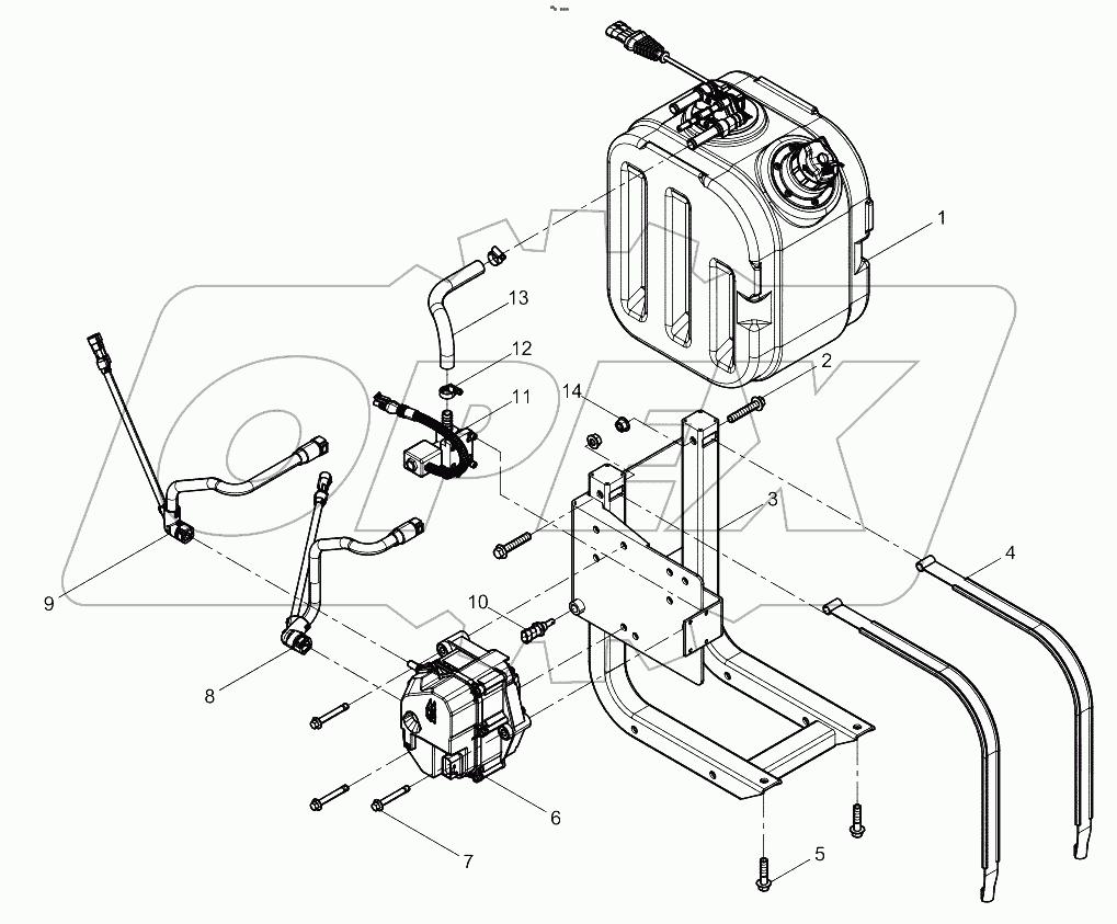  Integrated Urea Tank Assembly