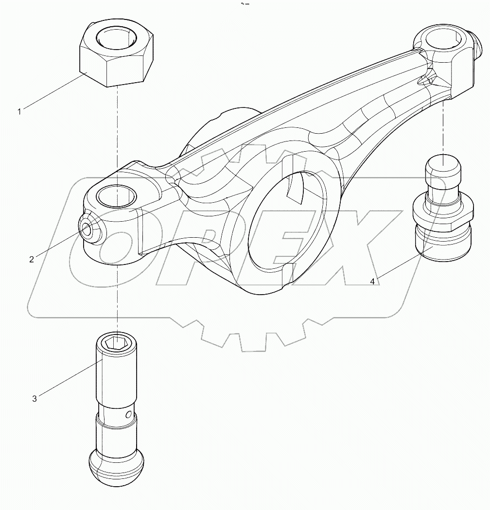  Exhaust Rocker Arm Set