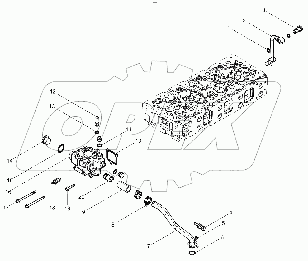  Water Outlet Pipe Group