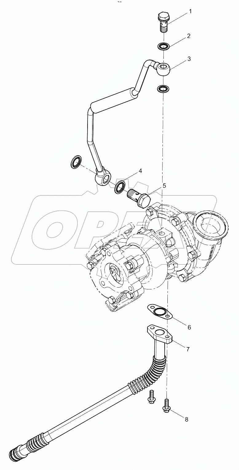 Turbocharger Oil Pipe Group