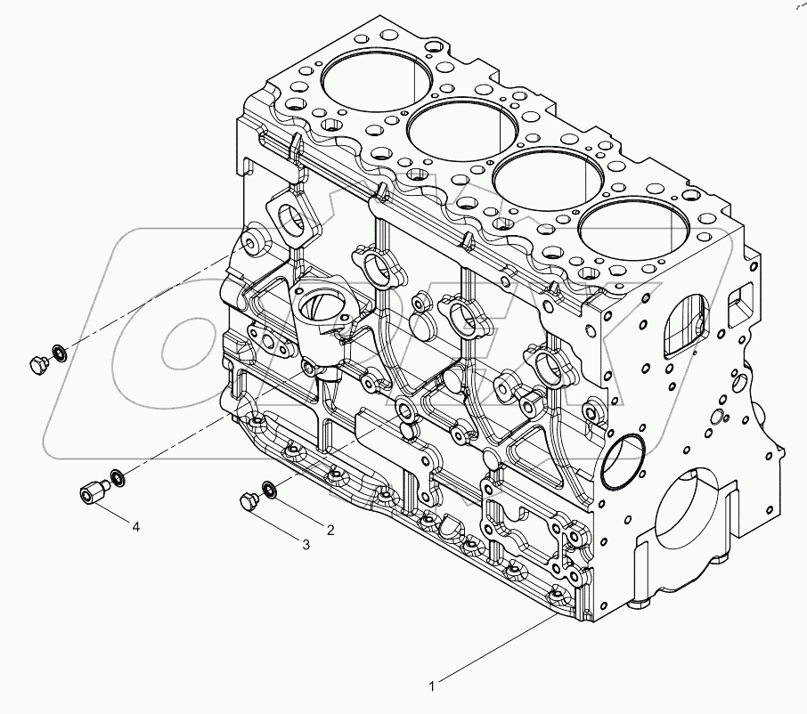  Блок двигателя