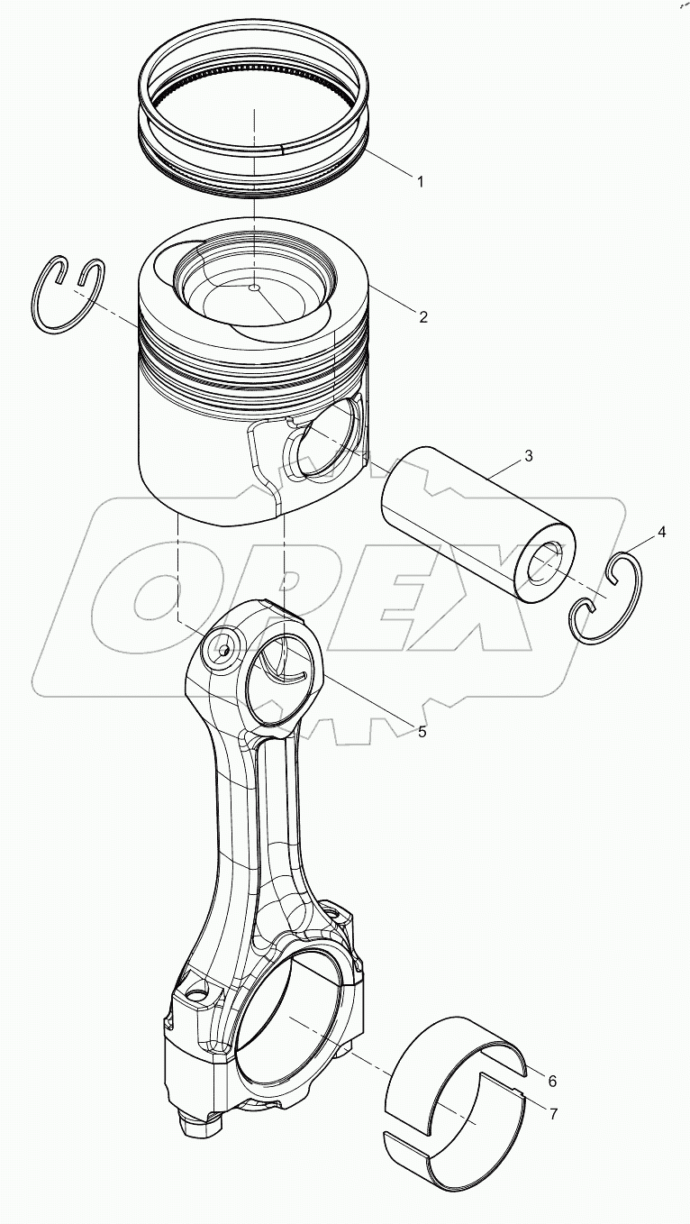  Поршень и шатун