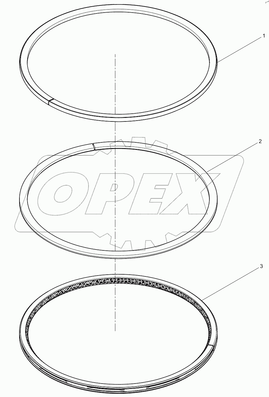  Комплект поршневых колец