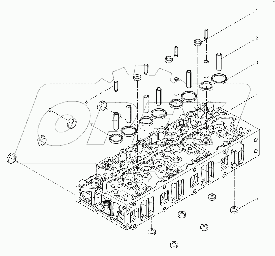  Подсборка головки цилиндра
