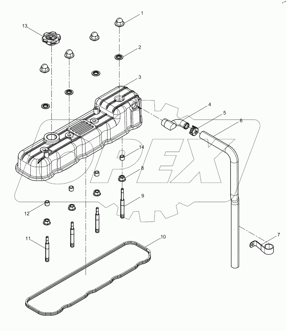  Крышка головки цилиндра