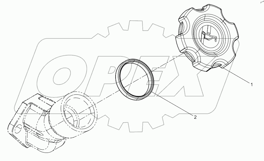  Комплект крышки маслозаливной горловины