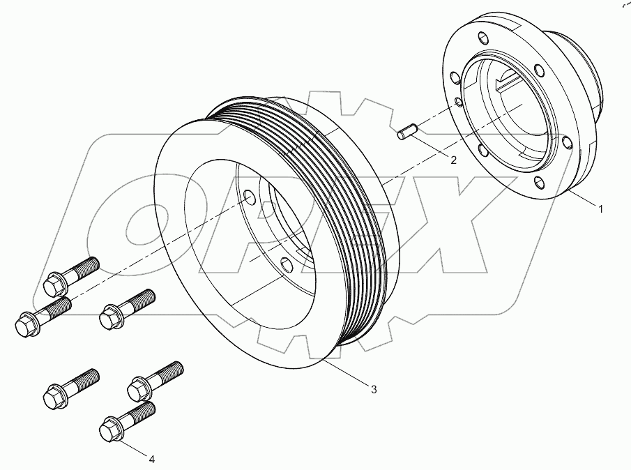 Шкив коленчатого вала