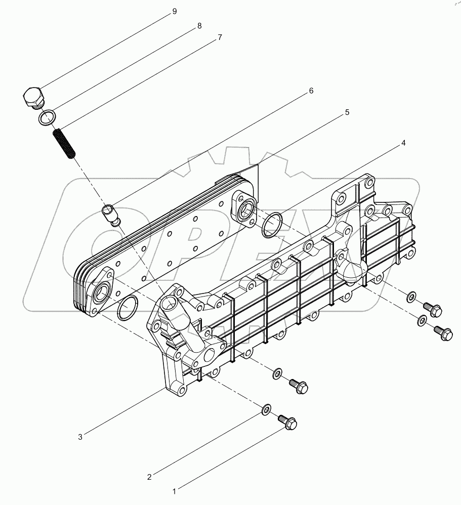  Сборка масляного радиатора
