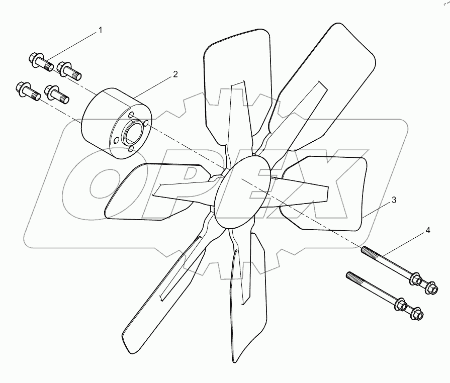  Вентилятор и ступица