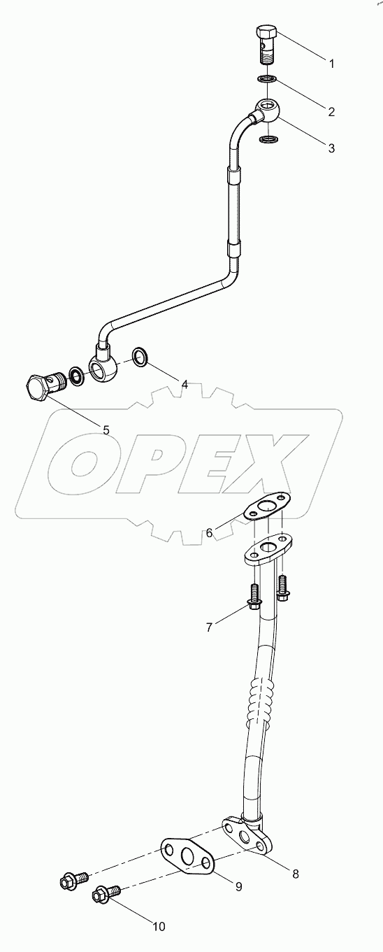  Масляный трубопровод турбокомпрессора