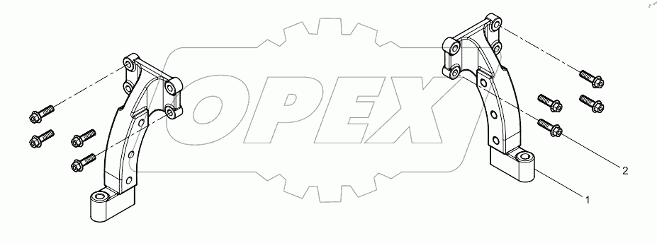  Кронштейн двигателя