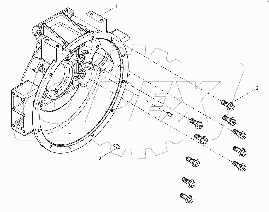  Корпус маховика