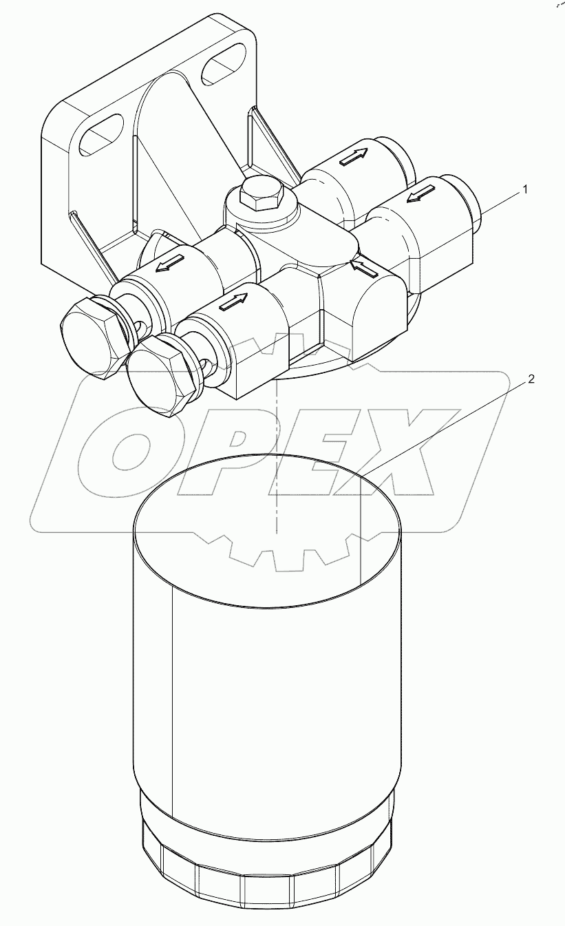  Топливный фильтр грубой очистки