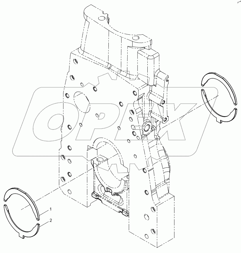  Комплект упорной пластины