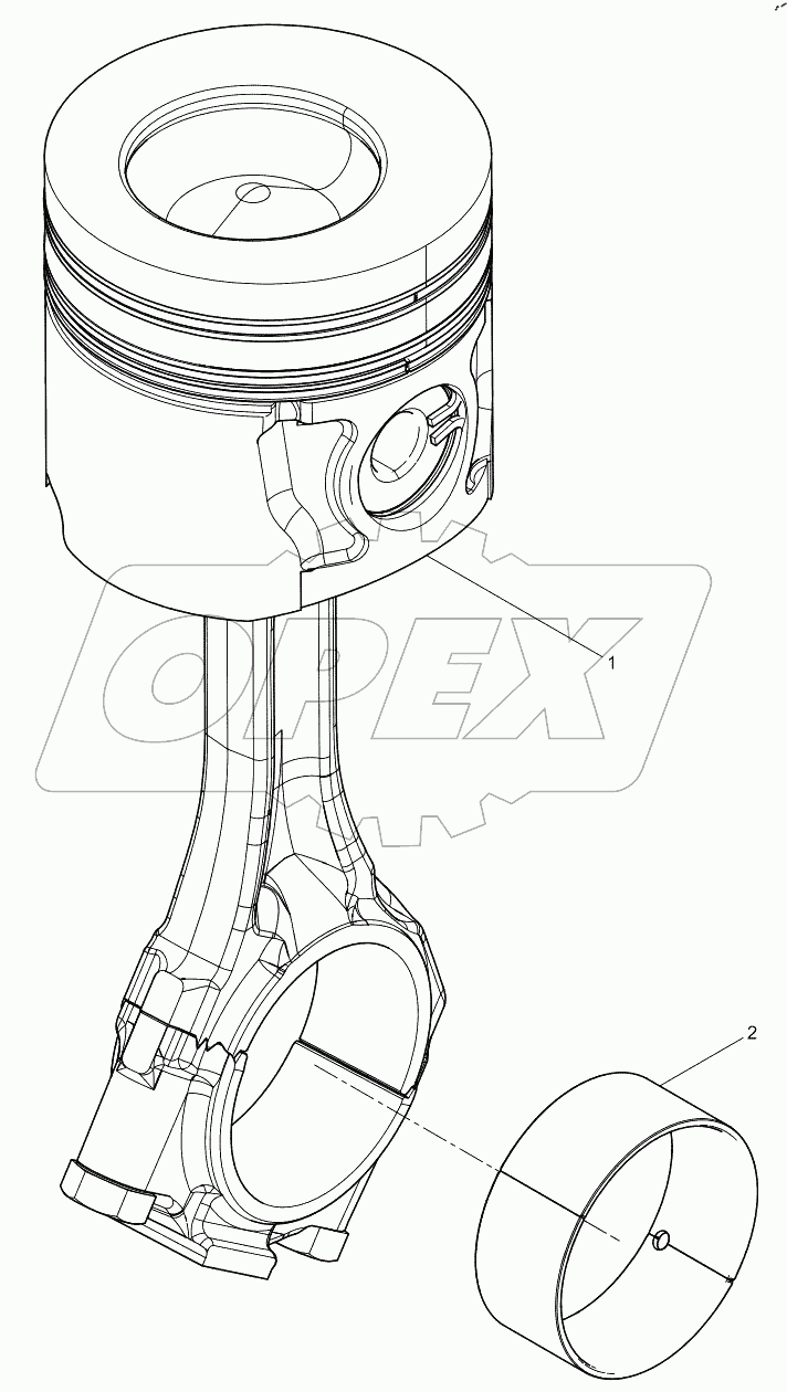  Поршень и шатун