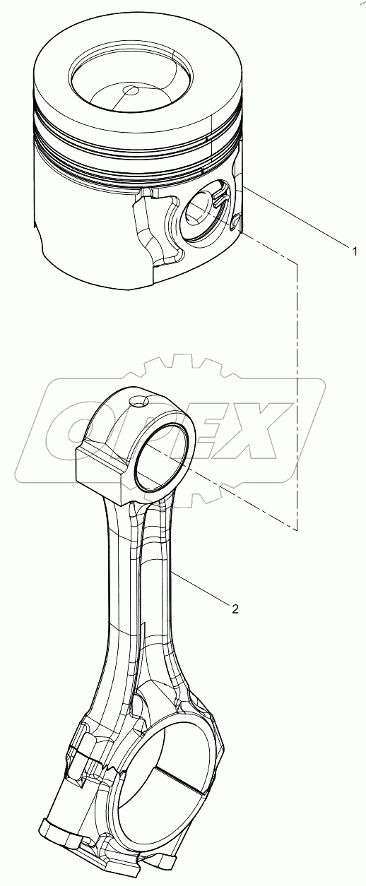  Поршень и шатун