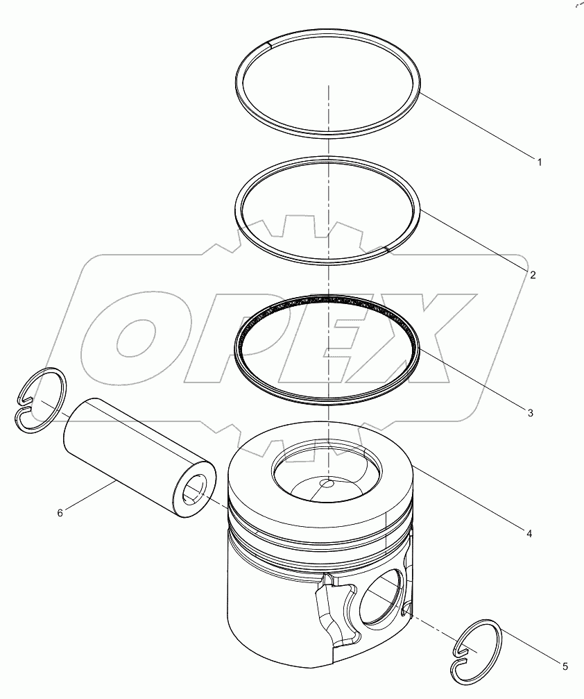  Поршень в сборе