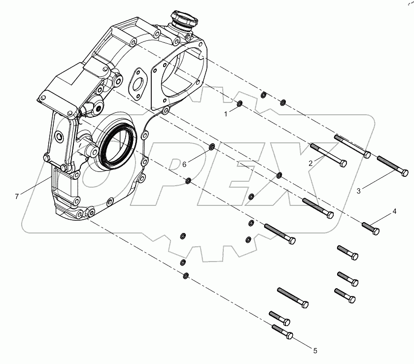  Крышка передняя