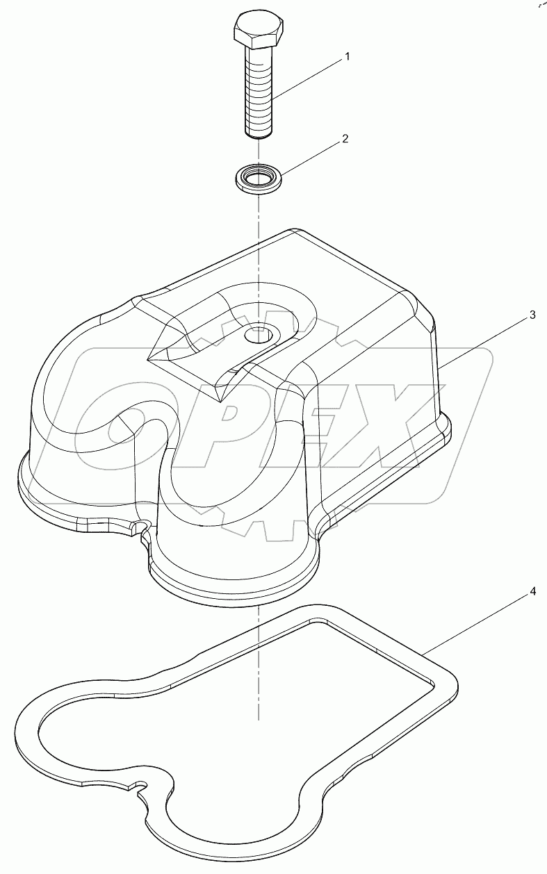  Крышка головки цилиндра
