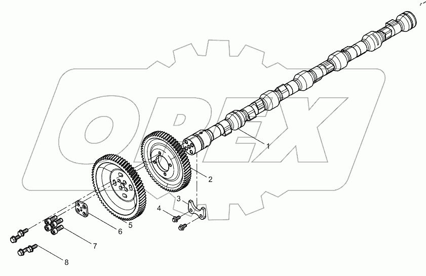  Распределительный вал в сборе