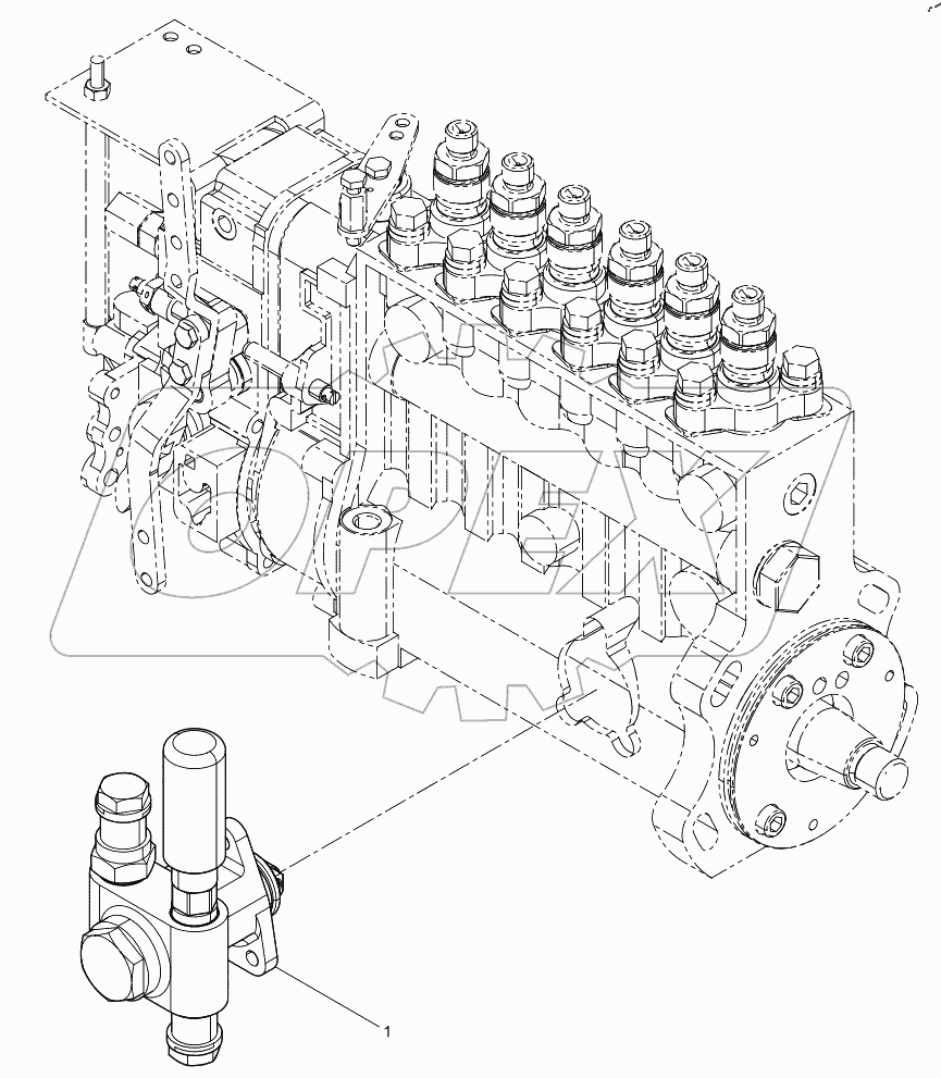  Подсборка топливного насоса высокого давления