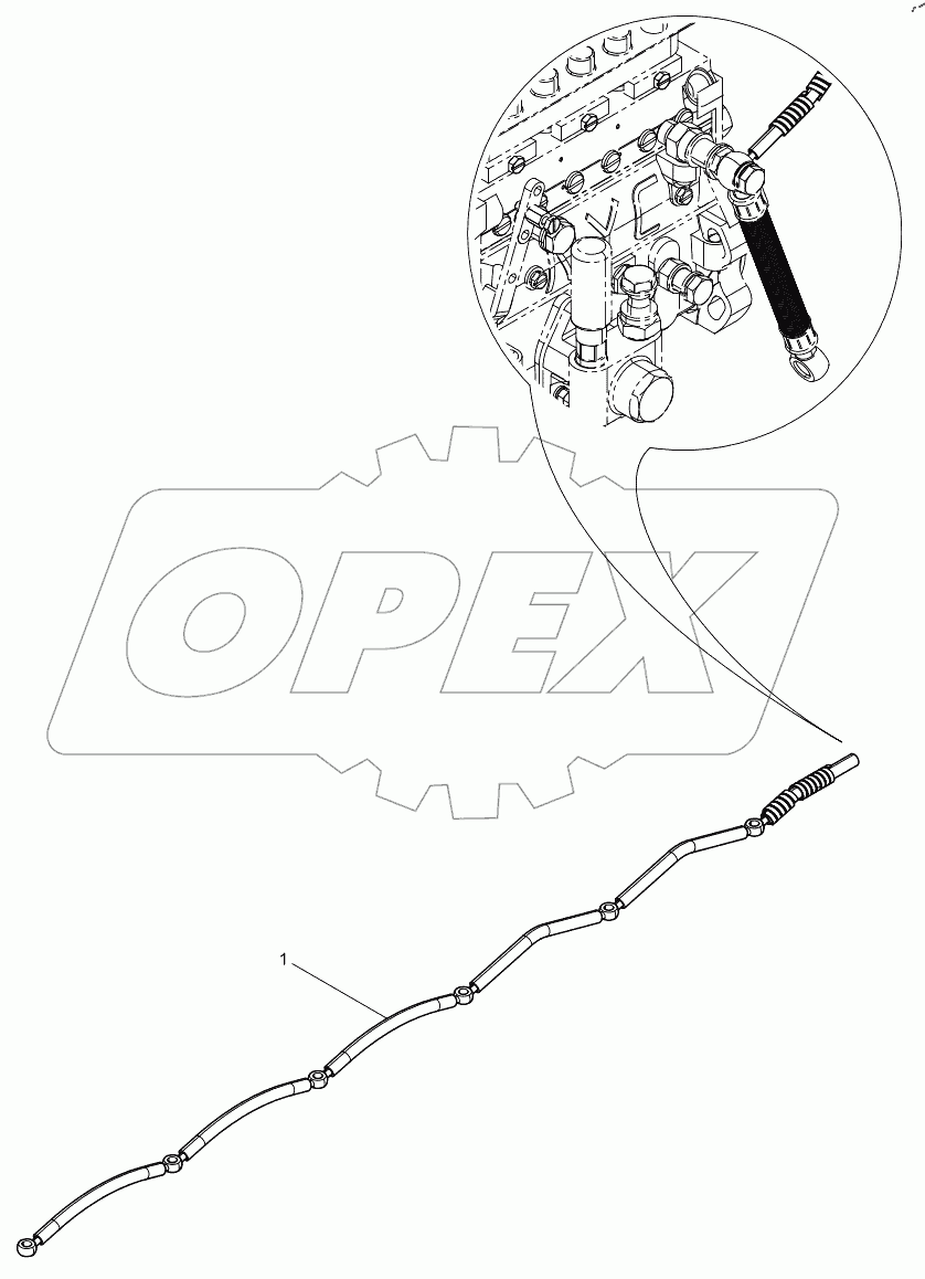  Группа обратной трубы форсунки