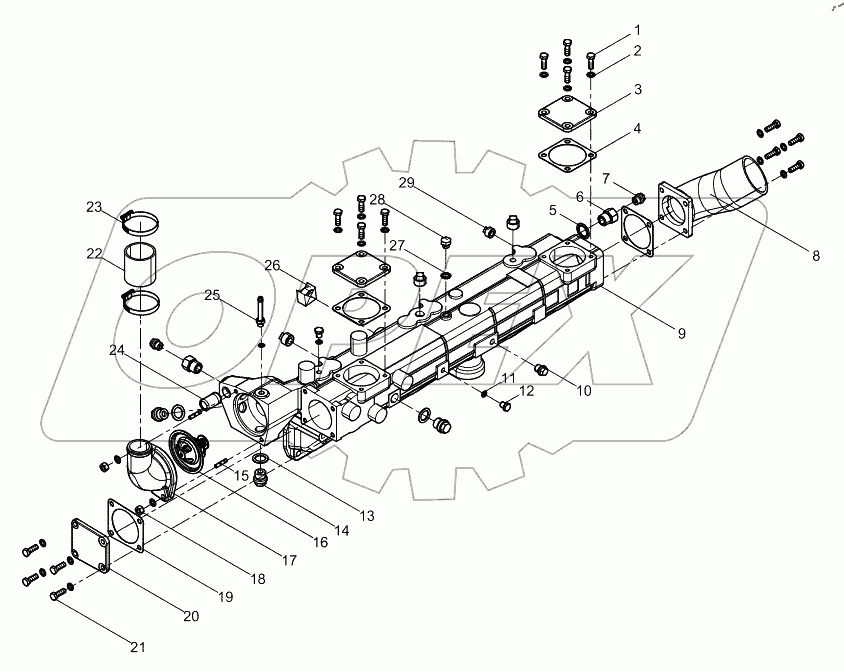  Подсборка впускного коллектора