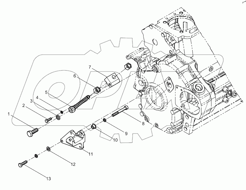  Кронштейн генератора