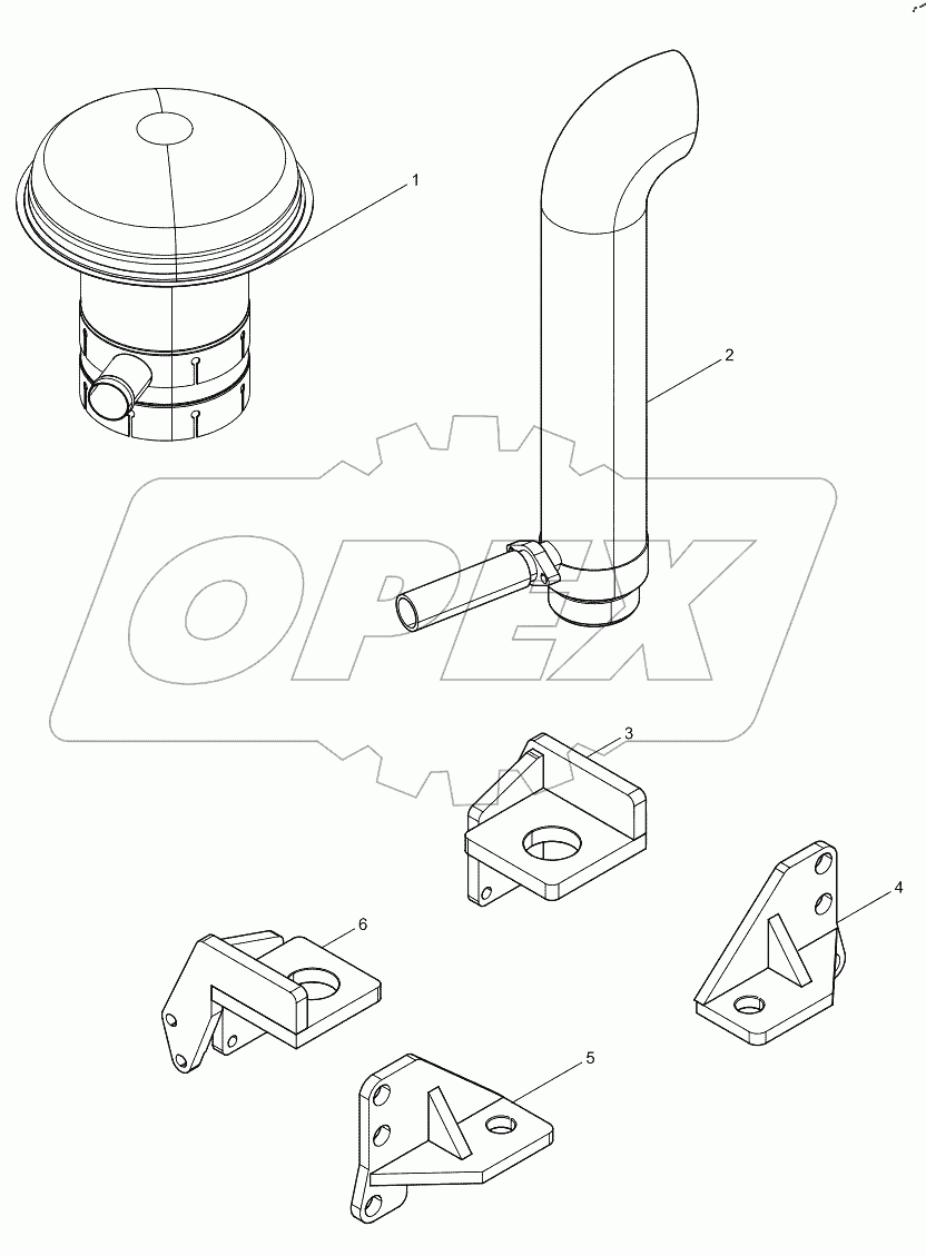  Группа деталей шасси упаковочного ящика