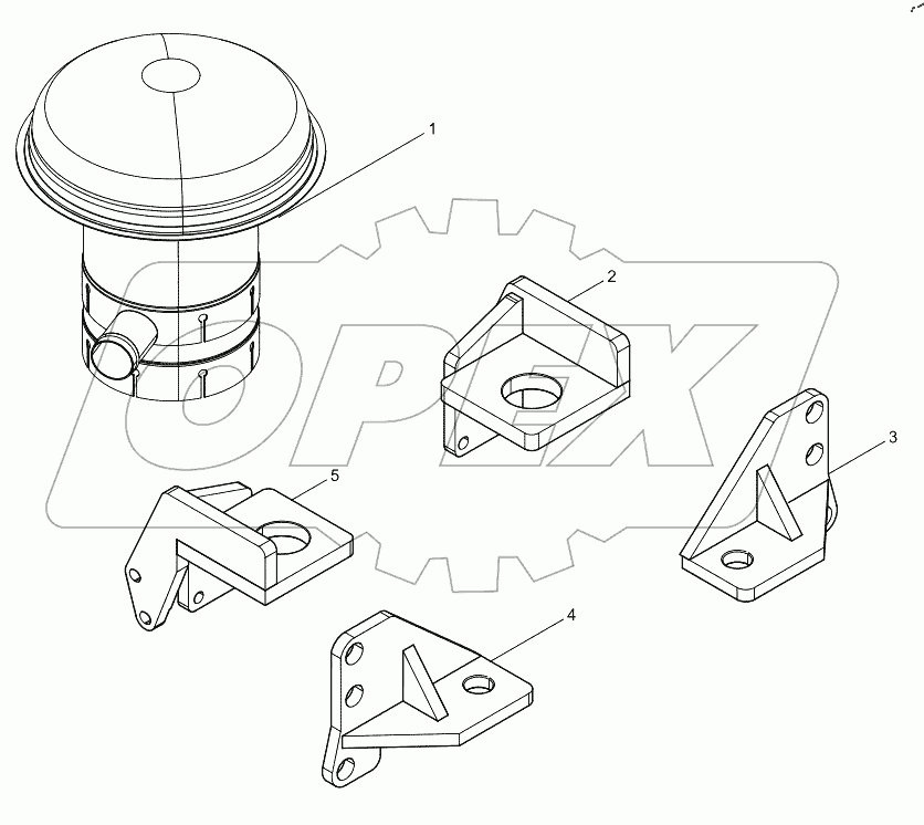  Группа деталей шасси упаковочного ящика