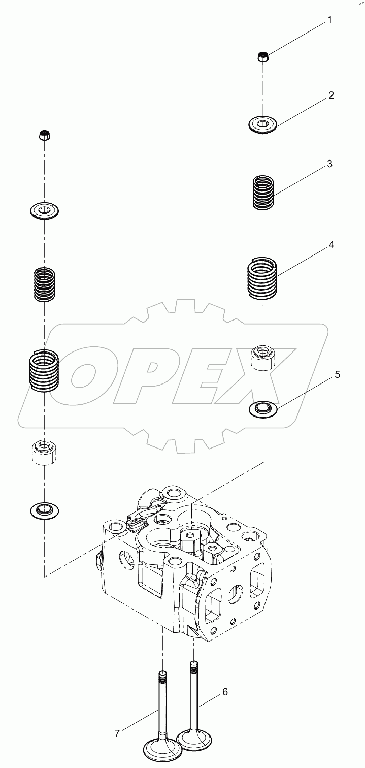  Intake and exhaust valve  set