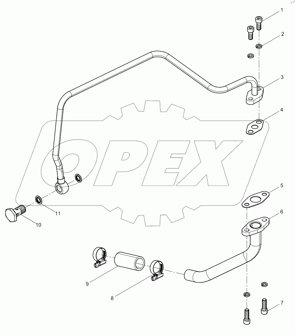  Turbocharger Oil Pipe Group
