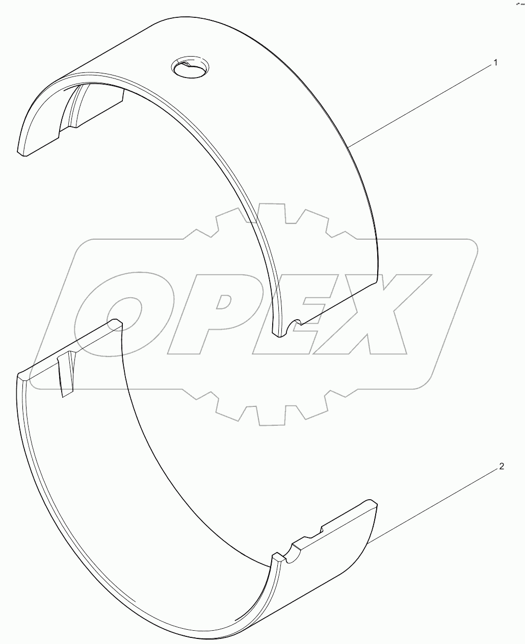  Thrust main bearing bush assembly