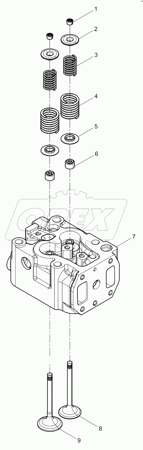  Cylinder head subassembly