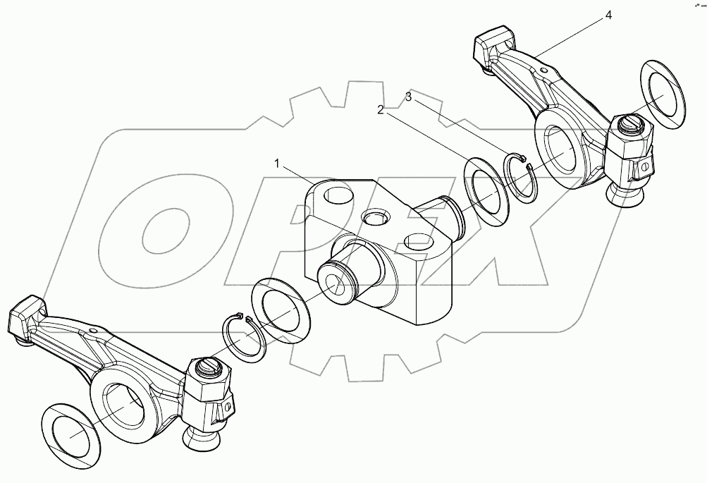  Rocker arm stand assembly
