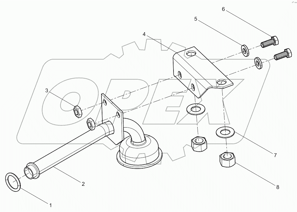  Oil inlet pipe assembly